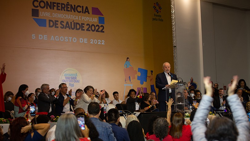  “No meu governo não terá teto de gastos”, diz Lula durante Conferência de Saúde da Frente pela Vida