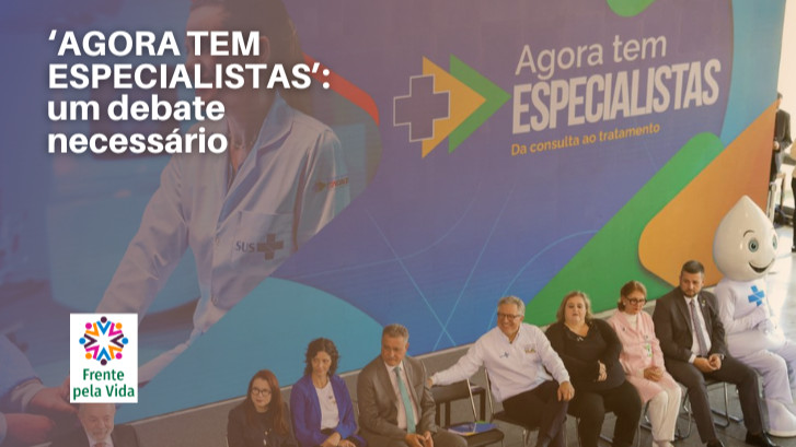 AGORA TEM ESPECIALISTAS: um debate necessário